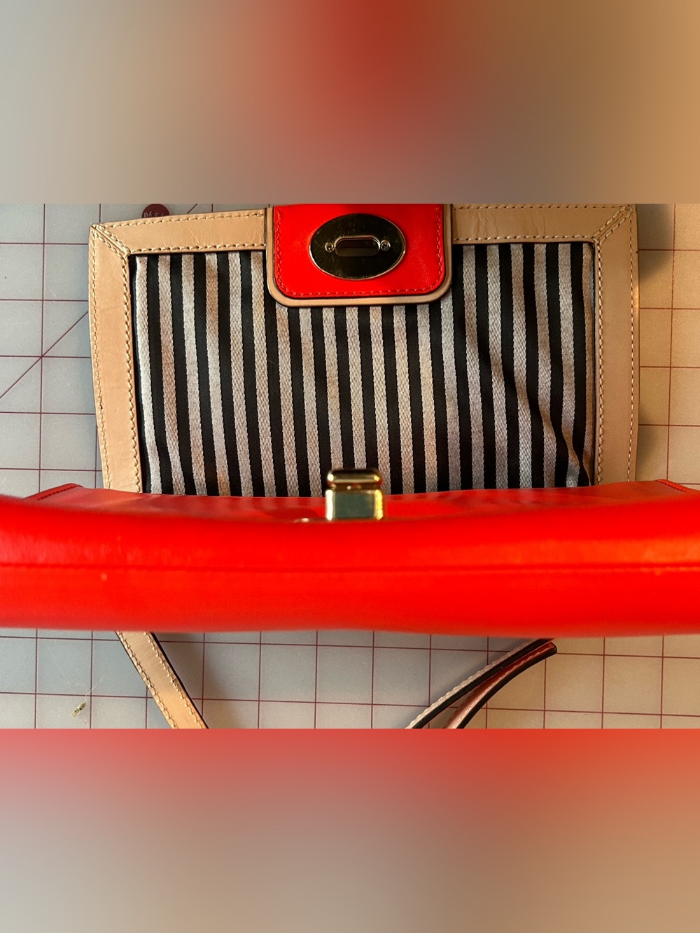 kate spade Bright Red Turnlock Crossbody - Picture 7 of 7